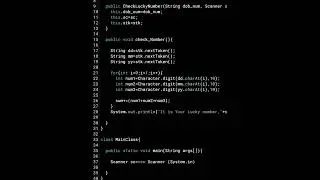 Lucky Number in Java