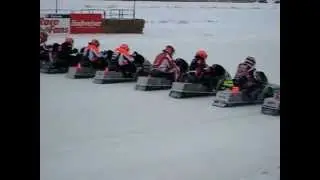 Snowmobile Racing in Beausejour