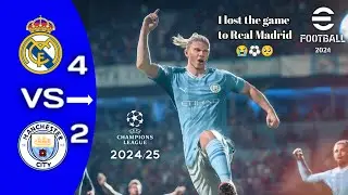 PES 2024 - Real Madrid vs Manchester City Gameplay PC | eFootball 2024 Concept - PES 2021 Mods