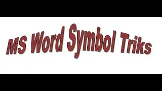 MS Word Symbol Music Trick. মাইক্রোসফ্ট ওয়ার্ডের ম্যাজিক ট্রিক্স সিমবল #tricks #symbol #msword