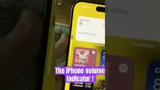 iPhone volume indicator needs to relax