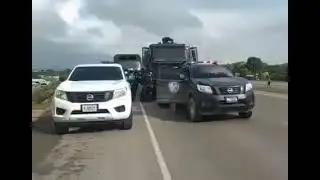 Desalojo a damnificados en Villanueva, Cortés