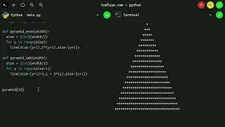 Print Pyramid in Python 