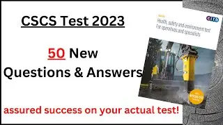 CSCS Card UK | CSCS Test 2023 | CSCS Card Test Questions 2023 | CSCS Test Preparation | CSCS Test