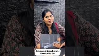Day 7 of 20 days blouse tips ,Dart intake calculation… 