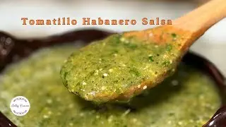 Roasted Tomatillo Habanero Salsa