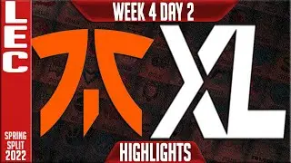 FNC vs XL Highlights | LEC Spring 2022 W4D2 | Fnatic vs excel Esports