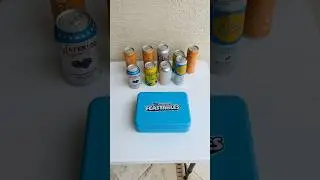 Does Soda or Beer fit in Mr Beast Feastables Lunch Box?  #mrbeast #walmart #lunchbox