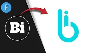 Bi Logo Design in Pixellab | How to Make Logo in Pixellab