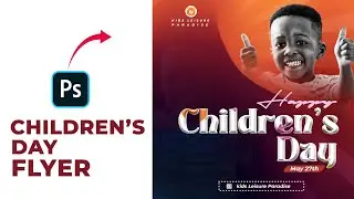 Happy Children's Day Flyer in Photoshop