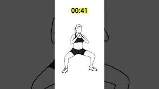 1 minute sumo squat with music #workout #trending  #fitness #viral #squats