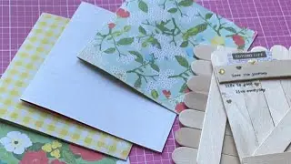 ESTRUCTURA MINI ÁLBUM SCRAPBOOK ♥️ SÚPER FÁCIL ♥️ RETO JULIO