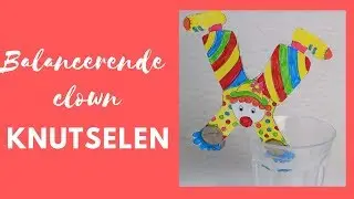 Balancerende clown knutselen