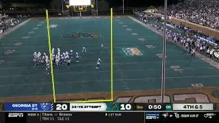 he doinked it off the wrong post 🤣