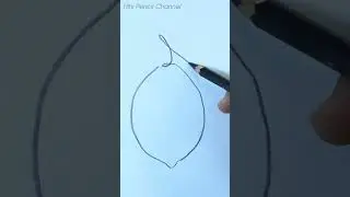 Continuous One Line Draw Lemon Fruit | One line art  