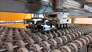 Automatic PVB trimming system for laminated glass before pre-nip section