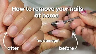HOW TO REMOVE PRESS ON NAILS STEP BY STEP *without damaging your nail bed*