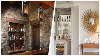 75 All Cabinet Finishes Small Home Bar Design Ideas You'll Love 🔴