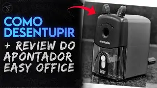 Apontador de Manivela da Marca Easy Office H100 - Unboxing e Review