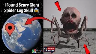 I Found Creepy Giant Spider Leg Skull Caught On Google Earth and Google Maps 😰!