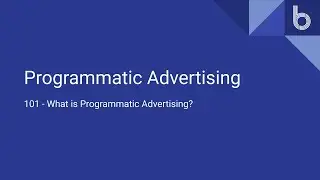 Programmatic Advertising 101 - What is Programmatic Advertising and why you should leverage it?
