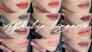 All 12 NEW Added Shades NYX Lip Lingerie Liquid Lipstick | Review & Swatches
