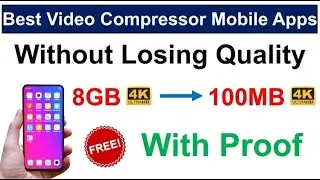 How To Reduce a Video File Size By Over 90%! Without Losing Quality! | 100 % Proof | In Hindi | 2020