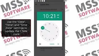 Update Clock on CT45 Scanner