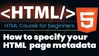 How to specify your HTML document metadata (character set, page description, keywords, author, etc )
