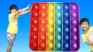 ABC LETTER SOUNDS ALPHABET WITH POP IT