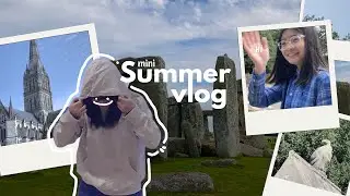 Mini Summer Vlog | Stone Henge | ft. @lisa_drumming | Cardiff 🗿🎳☁️