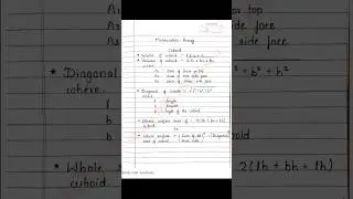 Mensuration notes | handwritten formula sheet | Advanced maths for all competitive exams | 