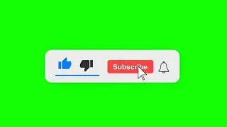 Green Screen Like & Subscribe Button