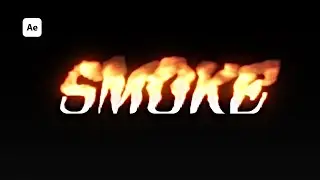 Smoke Text Animation | After Effect Templets