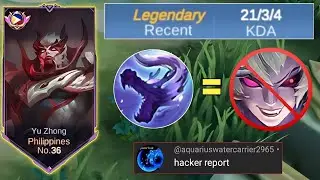 NEW 1 SHOT COMBO BUILD DYRROTH CAN'T REACT UNTIL FEEDER! | YU ZHONG TOP GLOBAL - MLBB