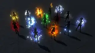 Character Auras VFX | Demo for the Unity Asset Store