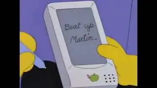 Newton - error innovación - Los Simpons