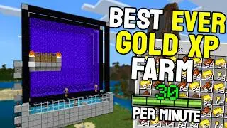 Best Gold XP Farm in Minecraft Bedrock 1.21!
