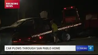 Car Through House
