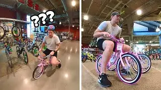 Can a 7'1 giant find his dream bike? 😂