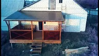 Деревянная ТЕРРАСА за 60 000 руб. Все этапы строительства.