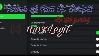 Tower Of Hell Script!!(Arceus X) /God mode/Double Jump/Get all item/Win instant /bunny Hop Working!