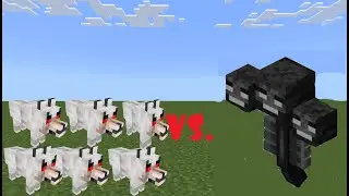 100 Wolves Versus a Wither!