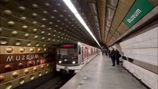 Řetězec hlášení linky C: Nádraží Holešovice - Háje, z roku 1994