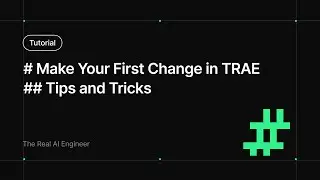 Make Your First Change in TRAE