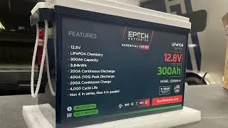 EPOCH 300ah RV BATTERY LITHIUM LifePO4 POWER STORAGE