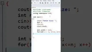Print Triangle Pattern in C++ 🔥 #shorts #coding