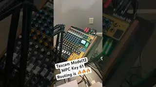Tascam Model 12 USB audio Routing with my MPC Key 61 & Synths is 🔥🔥🔥🔥 