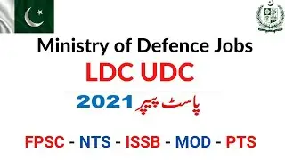 LDC UDC Ministry of Defence Past Paper 2021 | MOD Jobs Test Preparation