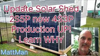 Major Solar Shed Upgrade: Boosting Power with 120V Input for Better Battery Charging!